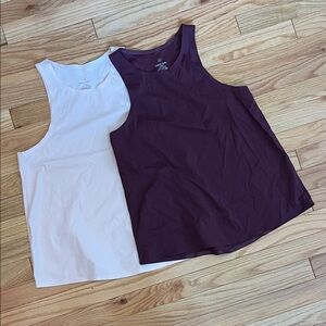 Sweaty Betty Tank Tops in blush and Dark Plum